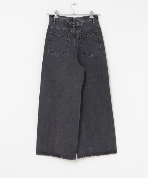 かぐれ（カグレ）の「YLEVE　DENIM HIGH WAIST WIDE（デニムパンツ・レディース・CHARCOAL/INDIGO・1）」の7枚目の写真