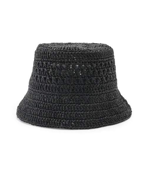 VIS（ビス）の「コーティングペーパーバケットハット（ハット・レディース・ブラック/キナリ・F）」の4枚目の写真