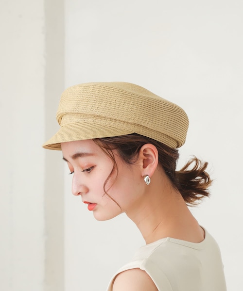 SENSE OF PLACE by URBAN RESEARCH（センスオブプレイスバイアーバンリサーチ）の「ペーパーキャスケット（キャスケット・レディース・IVORY/BROWN/BEIGE・one/One）」の13枚目の写真