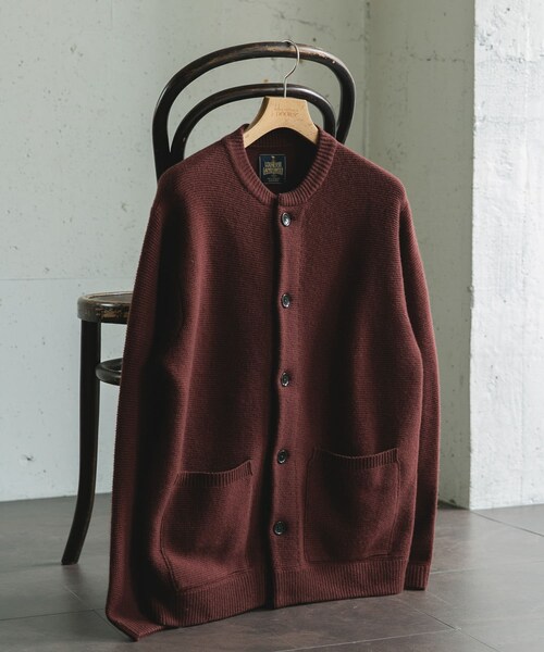 URBAN RESEARCH DOORS(アーバンリサーチドアーズ)の「ハミルトンウールガーターカーディガン(カーディガン/ボレロ・メンズ・GRAY/DARK RED/BLACK・M/L/XL)」の4枚目の写真