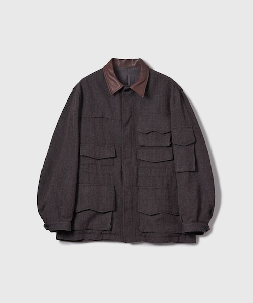 ADAM ET ROPE'(アダムエロペ)の「【KAPTAIN SUNSHINE】Wool Herringbone Explorer Jacket(その他アウター・メンズ・ダークブラウン・3/4)」の2枚目の写真