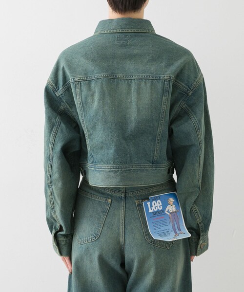 SENSE OF PLACE by URBAN RESEARCH（センスオブプレイスバイアーバンリサーチ）の「『別注』Lee101×SENSE OF PLACE　JACKET（デニムジャケット・レディース・BROWN/GREEN・FREE）」の5枚目の写真