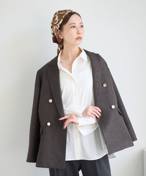 ROPE' PICNIC（ロペピクニック）の「90×90 アソートビンテージライクパターンスカーフ（バンダナ/スカーフ・レディース・ブラック系/ブルー系/ワイン・F）」の14枚目の写真