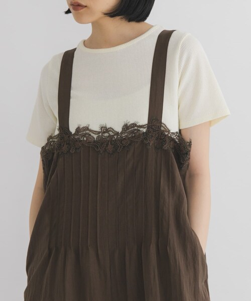 KBF（ケイビーエフ）の「2WAYレースアップトップス（Tシャツ/カットソー・レディース・IVORY/BLACK/TOP GRAY・One）」の7枚目の写真