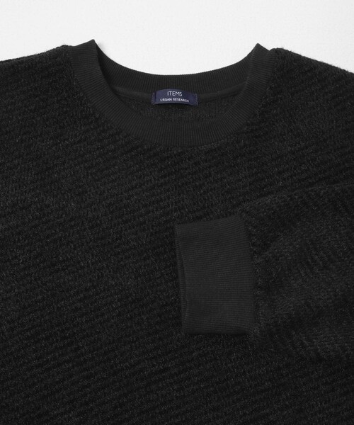 ITEMS URBANRESEARCH（アイテムズ アーバンリサーチ）の「フェザーヤーン クルーネック ニットソー（Tシャツ/カットソー・メンズ・MOC/YEL/BLK・M/L）」の10枚目の写真