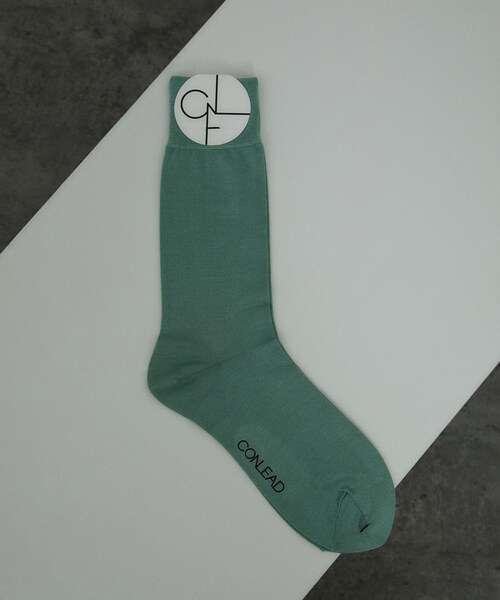 ADAM ET ROPE'（アダムエロペ）の「【CONLEAD（コンリード）】Silk socks / シルクソックス（ソックス/靴下・レディース・グレー系/ホワイト/キャメル/グリーン系/ピンク系・F）」の8枚目の写真