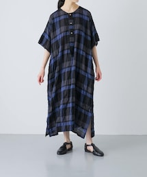 かぐれ | Vlas Blomme　RAYON COTTON SHIRRING ONE-PIECE(ワンピース)