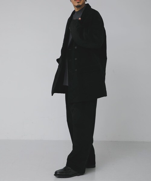 URBAN RESEARCH（アーバンリサーチ）の「THE DAY　MOLESKIN DOUBLE BREASTED JACKET（テーラードジャケット・メンズ・BLACK・2/3）」の9枚目の写真