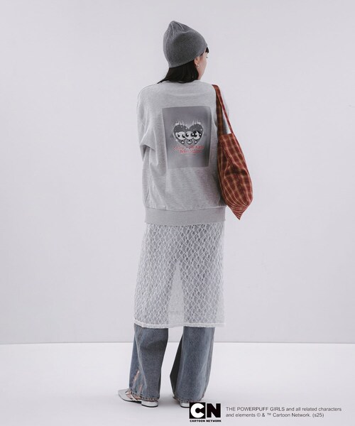 SENSE OF PLACE by URBAN RESEARCH（センスオブプレイスバイアーバンリサーチ）の「『別注』PPG / SENSE OF PLACE ルーズスウェット（スウェット・レディース・NAVY/GRAY・one）」の9枚目の写真