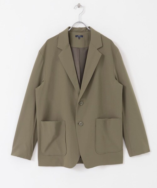 ITEMS URBANRESEARCH（アイテムズ アーバンリサーチ）の「ストレッチナイロン テーラードジャケット（テーラードジャケット・メンズ・KHK/BLK/NVY・M/L）」の21枚目の写真