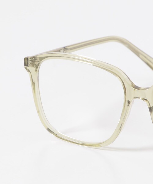 URBAN RESEARCH（アーバンリサーチ）の「『別注』KANEKO OPTICAL×URBAN RESEARCH　スクエアクリアUVレンズ（メガネ・レディース・クリアオリーブ/クリアブラウン・-）」の18枚目の写真