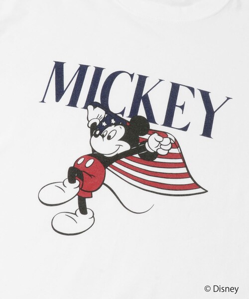 KBF（ケイビーエフ）の「GOOD ROCK SPEED/MICKEY/T-SHIRTS（Tシャツ/カットソー・レディース・WHITE・Free）」の4枚目の写真