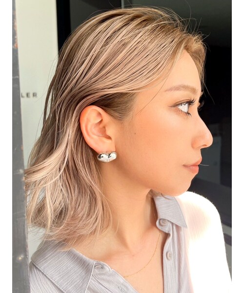GYDA(ジェイダ)の「JEYSUS gyda Heart ピアス(ピアス(両耳用)・レディース・シルバー/ゴールド・F)」の1枚目の写真