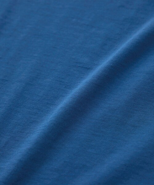 ROPE'（ロペ）の「【洗える】グレイス天竺 5分袖Tシャツ（Tシャツ/カットソー・レディース・ブラック/ホワイト/ブルー・F）」の21枚目の写真