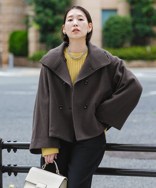 F by ROSSO　モッサダブルショートコート