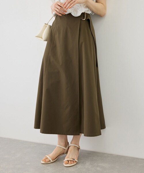 ROPE' PICNIC(ロペピクニック)の「ラップ風スカート(スカート・レディース・オフホワイト/カーキ/ネイビー・M/S)」の22枚目の写真