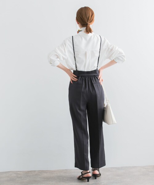 URBAN RESEARCH ROSSO（アーバンリサーチロッソ）の「マルチWAYリネンライクワイドパンツ（その他パンツ・レディース・GREEN/NUTS/CHARCOAL・36/38）」の9枚目の写真