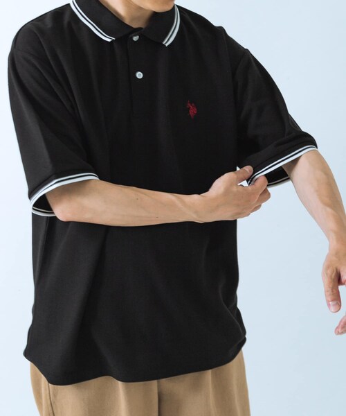 ITEMS URBANRESEARCH（アイテムズ アーバンリサーチ）の「U.S. POLO ASSN　カノコポロシャツ（ポロシャツ・メンズ・WHITE/BLACK/BLUE・M/L）」の20枚目の写真