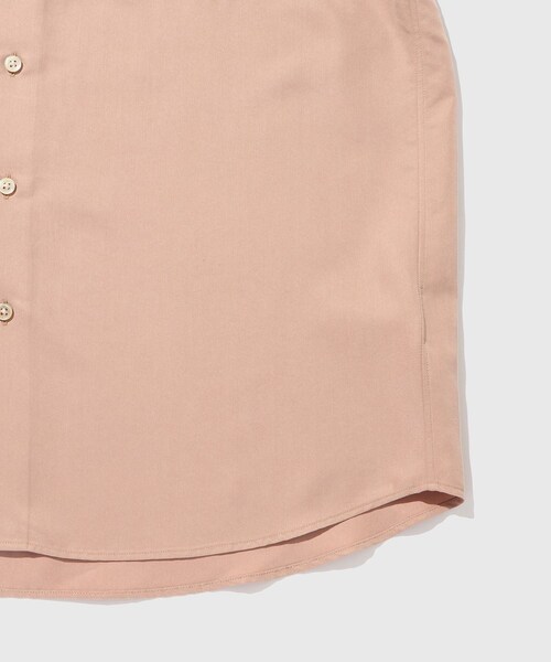 ADAM ET ROPE'（アダムエロペ）の「スエードタッチ レーヨン レギュラーカラーシャツ（シャツ/ブラウス・レディース・ブラック/ライトグレー/キナリ/ピンク系・L/M）」の13枚目の写真