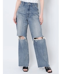 EVRIS | ダメージワイドデニムパンツ(デニムパンツ)