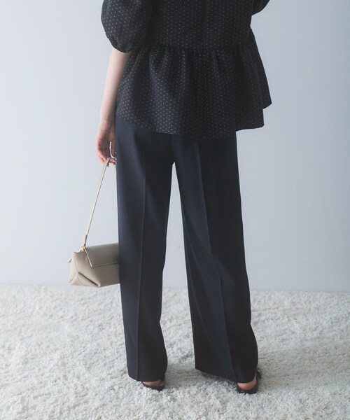 URBAN RESEARCH ROSSO（アーバンリサーチロッソ）の「防シワ リネンライクイージースラックス（その他パンツ・レディース・SKYGRAY/DARKNAVY/L/BEIGE・36/38）」の14枚目の写真