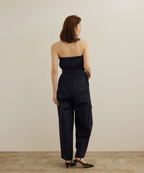 ROPE'(ロペ)の「コットンサテンオールインワン/洗える(つなぎ/オールインワン・レディース・ネイビー/ターコイズ・F)」の10枚目の写真