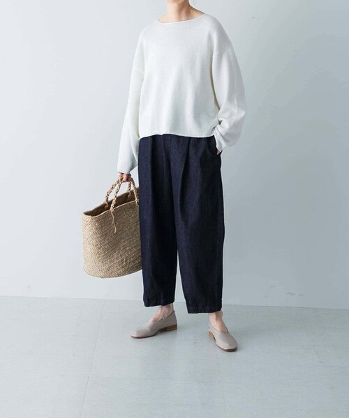 かぐれ（カグレ）の「デニムクロップドパンツ（デニムパンツ・レディース・INDIGO・FREE）」の9枚目の写真