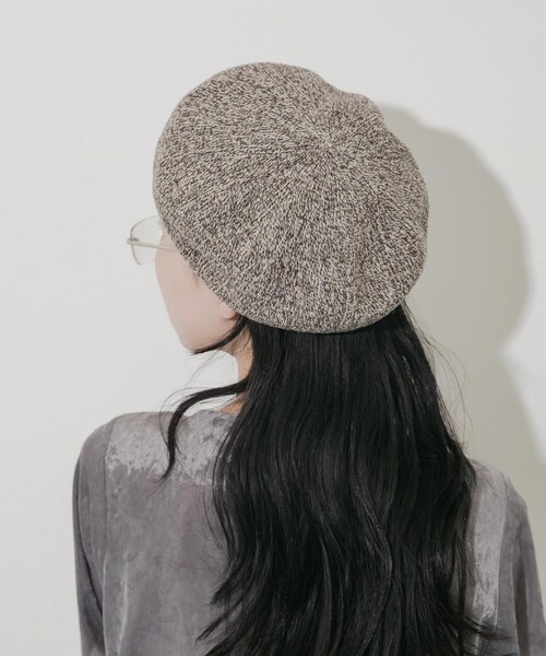 SMELLY（スメリー）の「ミックスパターンベレー（ハンチング/ベレー帽・レディース・BLK/BLU/BRN・-）」の14枚目の写真