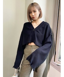 EMODA | スウェットルーズカーディガン(カーディガン/ボレロ)