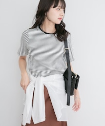 ITEMS URBANRESEARCH | ハンソデボーダーTシャツ(Tシャツ/カットソー)
