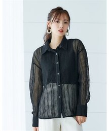 nissen | 大きいサイズ　レースシャツ　miclat(シャツ/ブラウス)