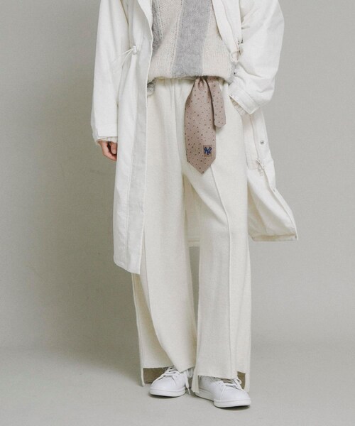 URBAN RESEARCH（アーバンリサーチ）の「KNIT SEW PANTS（その他パンツ・レディース・WHITE/GREY・Free）」の6枚目の写真