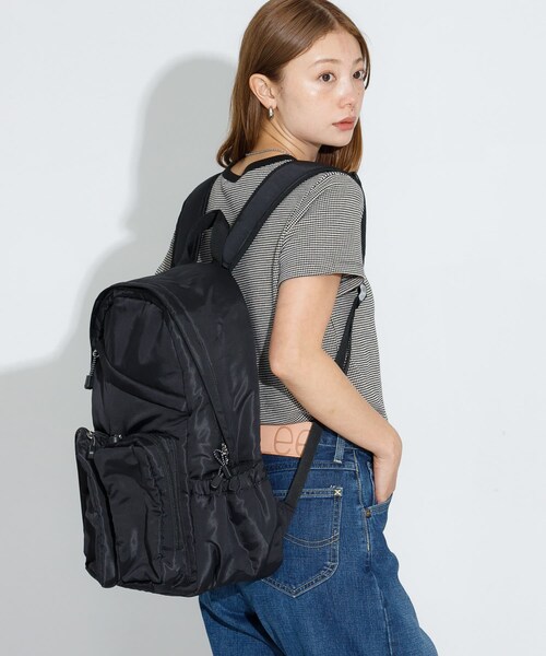 URBAN RESEARCH Sonny Label（アーバンリサーチサニーレーベル）の「グログランユースフルリュック（バックパック/リュック・レディース・エクリュ/ブラック・one）」の18枚目の写真