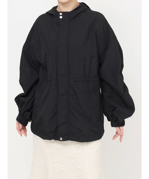 RESEXXY（リゼクシー）の「トラックジャンパーコート（マウンテンパーカー・レディース・ホワイト/ブラック・F）」の7枚目の写真