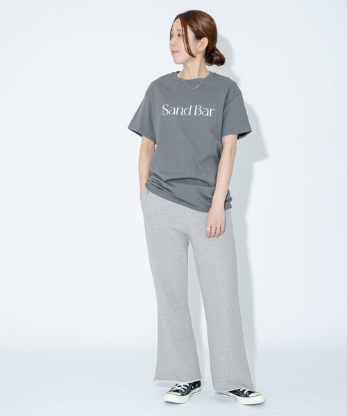 URBAN RESEARCH Sonny Label（アーバンリサーチサニーレーベル）の「GLASSY SEA　sweat flare pants（スウェットパンツ・レディース・GRAY/OATMEAL・FREE）」の9枚目の写真