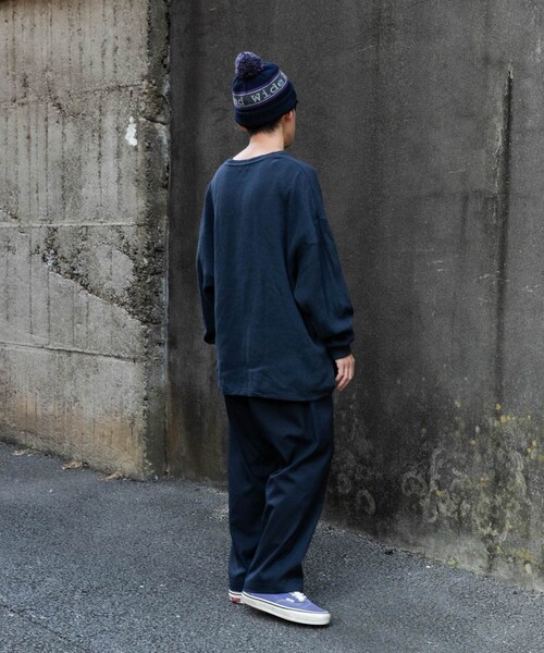 URBAN RESEARCH（アーバンリサーチ）の「『UR TECH』Wide Dad　Dad TECH CREW PULLOVER（Tシャツ/カットソー・メンズ・D.NAVY/PURPLE・1/2）」の12枚目の写真