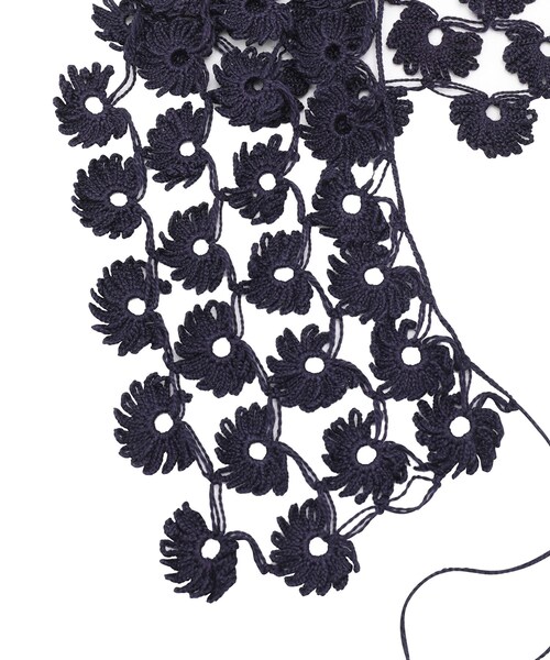ADAM ET ROPE'（アダムエロペ）の「【J'aDoRe・店舗限定】【SERA STUDIO】large flowers belt(4lines)（ベルト・レディース・ベージュ/ネイビー系・F）」の15枚目の写真