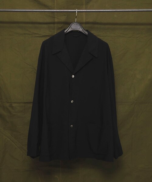 URBAN RESEARCH（アーバンリサーチ）の「HERILL　Silkcotton nep Workjacket（ブルゾン・メンズ・Black・2/3）」の2枚目の写真