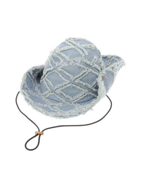 EVRIS（エヴリス）の「デニムフリンジハット（ハット・レディース・ブルー・F）」の5枚目の写真