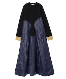 UN3D. | WAVE LINE PADDED OP(ワンピース)