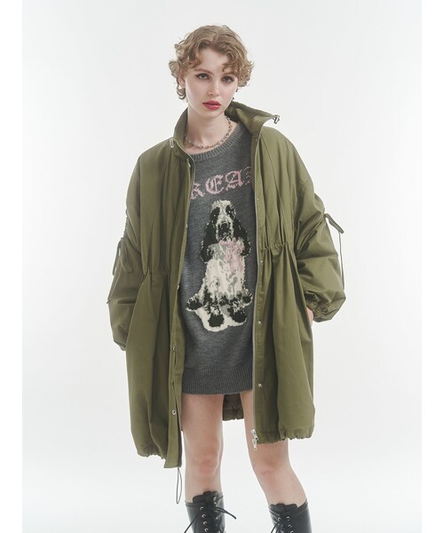 jouetie（ジュエティ）の「ギャザーリボンモッズコート（モッズコート・レディース・ブラック/ブルー/カーキ/ブラウン・M）」の20枚目の写真