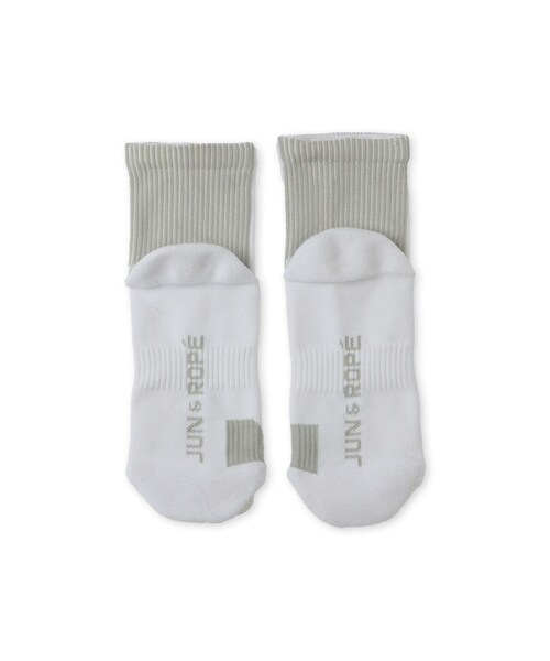 ROPE'（ロペ）の「編地切替　ミドルソックス（ソックス/靴下・レディース・ブラック/ホワイト・F）」の4枚目の写真