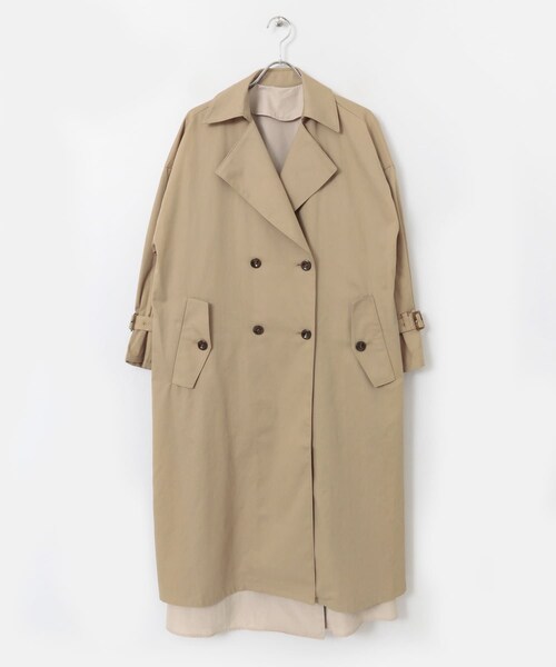 SENSE OF PLACE by URBAN RESEARCH（センスオブプレイスバイアーバンリサーチ）の「2WAYトレンチコート（ステンカラーコート・レディース・BEIGE/GREIGE・FREE）」の18枚目の写真
