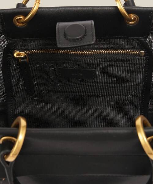 ROPE'(ロペ)の「チュールメッシュ2WAYミニバッグ(ハンドバッグ・レディース・ブラック/オリーブ・F)」の17枚目の写真