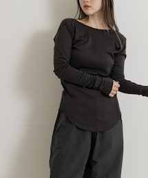 THE GOODLAND MARKET | &her　Deep V LONG-SLEEVE Tops(Tシャツ/カットソー)