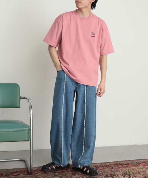 SENSE OF PLACE by URBAN RESEARCH（センスオブプレイスバイアーバンリサーチ）の「デニムフリンジパネルワイドパンツ（デニムパンツ・メンズ・BLACK/L.INDIGO・M/L）」の20枚目の写真