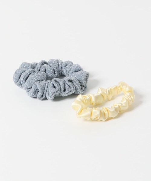 URBAN RESEARCH ROSSO（アーバンリサーチロッソ）の「TRESSE　INES lame chouchou（ヘアゴム・レディース・SET 1bk/iv/SET2 be/am/SET3 bl/ye/SET4 pu/pi・-0）」の8枚目の写真