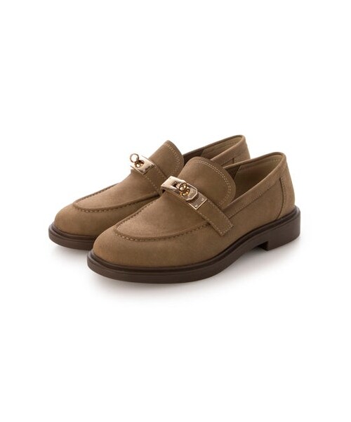 EVOL（イーボル）の「【EVOL/イーボル】 【クッション入り・柔らかい】バックルラウンドローファー IZ5806  （ドレスシューズ・レディース・BL/BRS・225/22.5cm/230/23.0cm/235/23.5cm/240/24.0cm/245/24.5cm）」の9枚目の写真