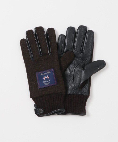 URBAN RESEARCH DOORS(アーバンリサーチドアーズ)の「MOONツイードレザーグローブ(ベルト・メンズ・CHARCOAL/NAVY/BEIGE/BROWN・-)」の14枚目の写真