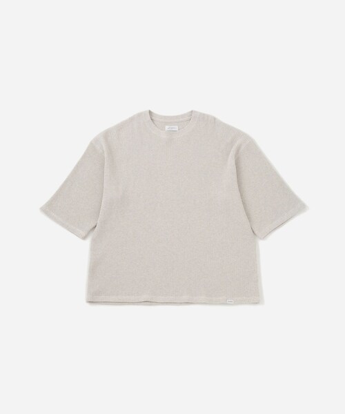 Saturdays NYC（サタデーズ ニューヨークシティ ）の「Waffle 1/2 Sleeve Tee（Tシャツ/カットソー・レディース・ライトグレー/ダークグリーン/ネイビー・L/M/S/XL）」の6枚目の写真